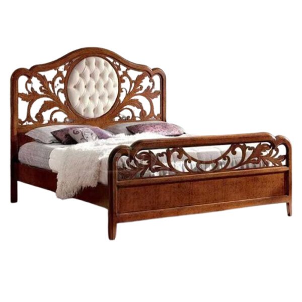 Wooden Carved Bed Teak Wood