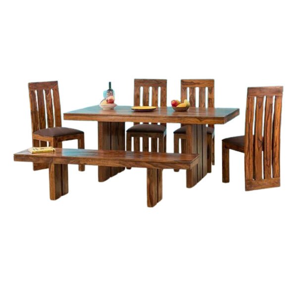 Dining Sets Teak Wood 4 Chairs and Seat