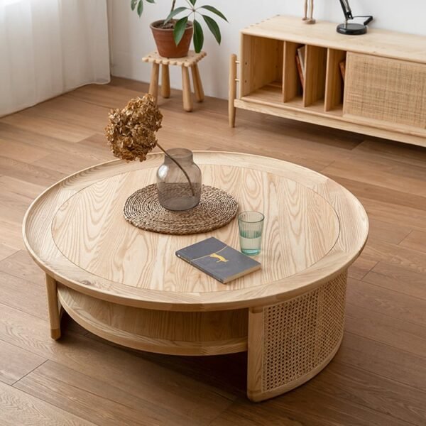 Coffee Table Wooden Natural Finish