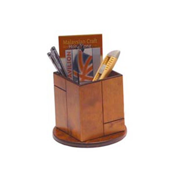 Wooden Pen Jar
